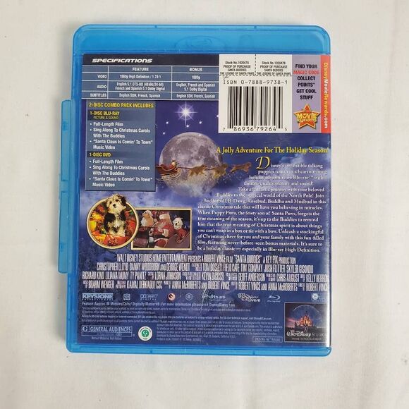 Disney Santa Buddies Blu-ray + DVD - The Legend of Santa Paws - Picture 3 of 3